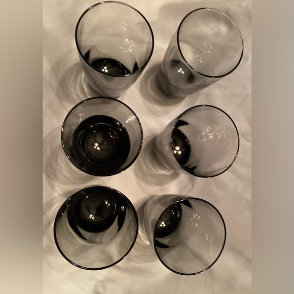 Set of 6 Libbey Classic Smoke Gray Cooler Tumbler Glasses Large, Bar Drinkware - Picture 7 of 7